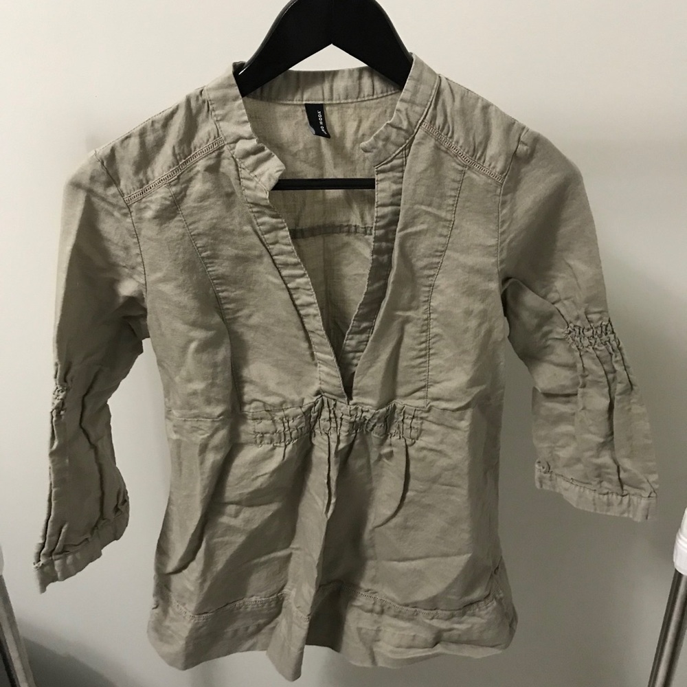 Linen Blend Vero Moda-Tan-Size S